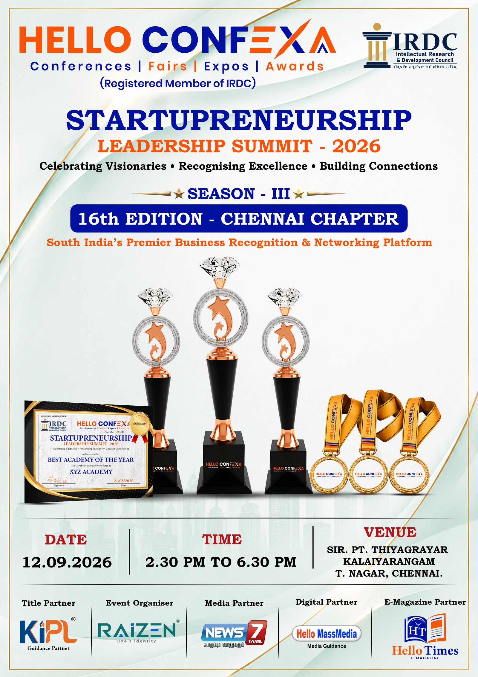 Startupreneurship Leadership Summit – Chennai Chapter